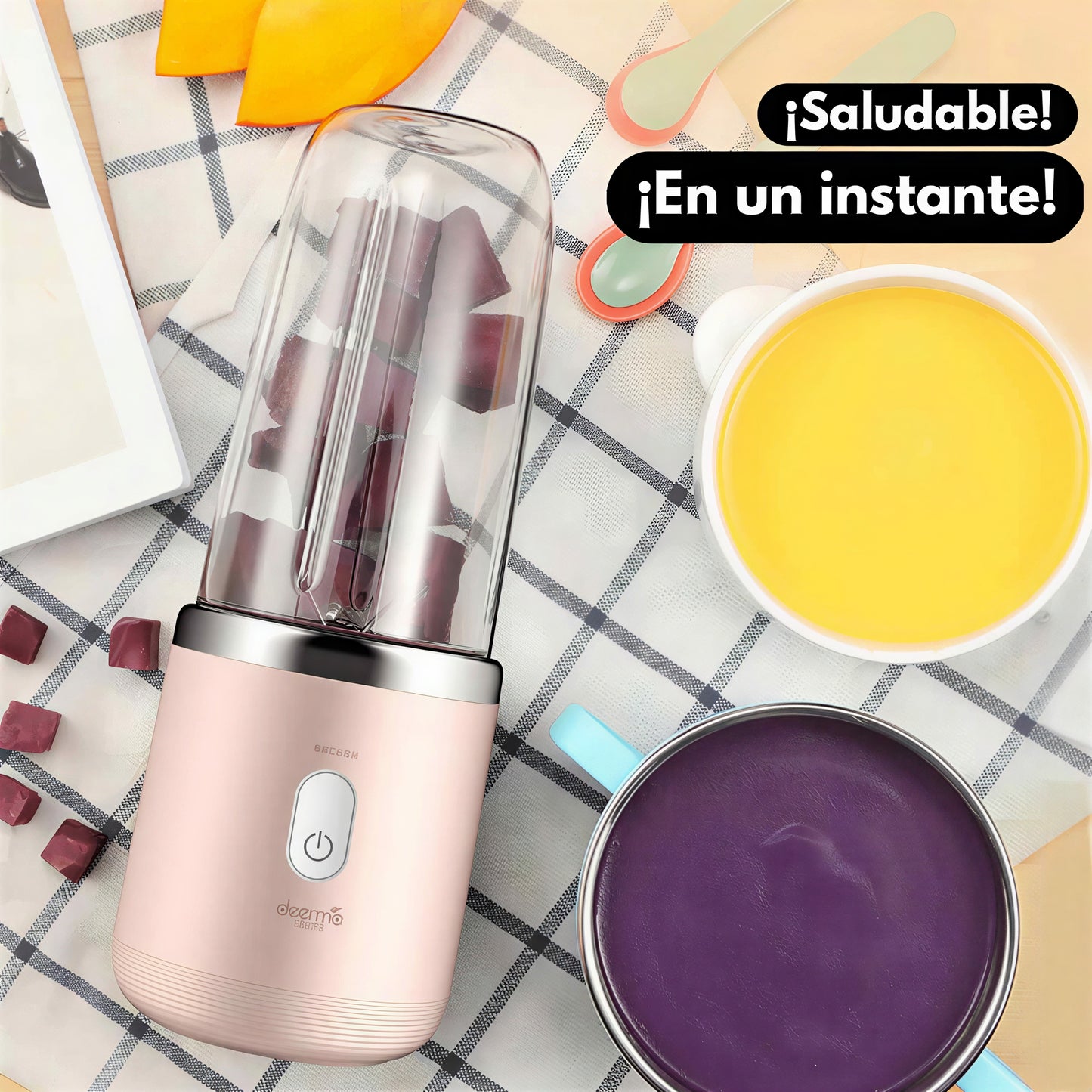 LICUADORA PÓRTATIL 500 ml ¡TU BATIDO AL INSTANTE!